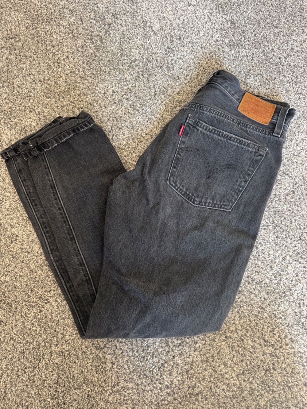 Levi's Black Straight-Leg Jeans